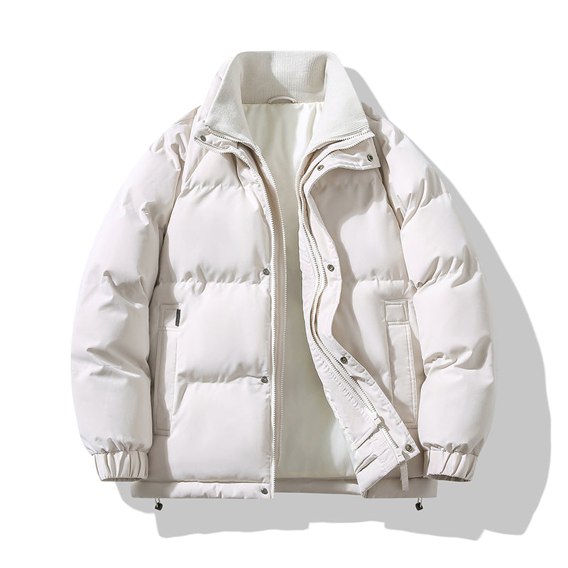 Klassische Polyester Isolierte Stehkragen-Pufferjacke