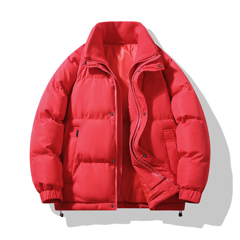 Klassische Polyester Isolierte Stehkragen-Pufferjacke