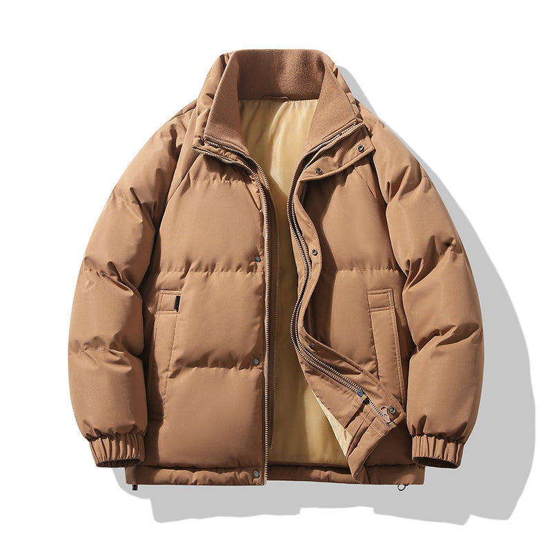 Klassische Polyester Isolierte Stehkragen-Pufferjacke