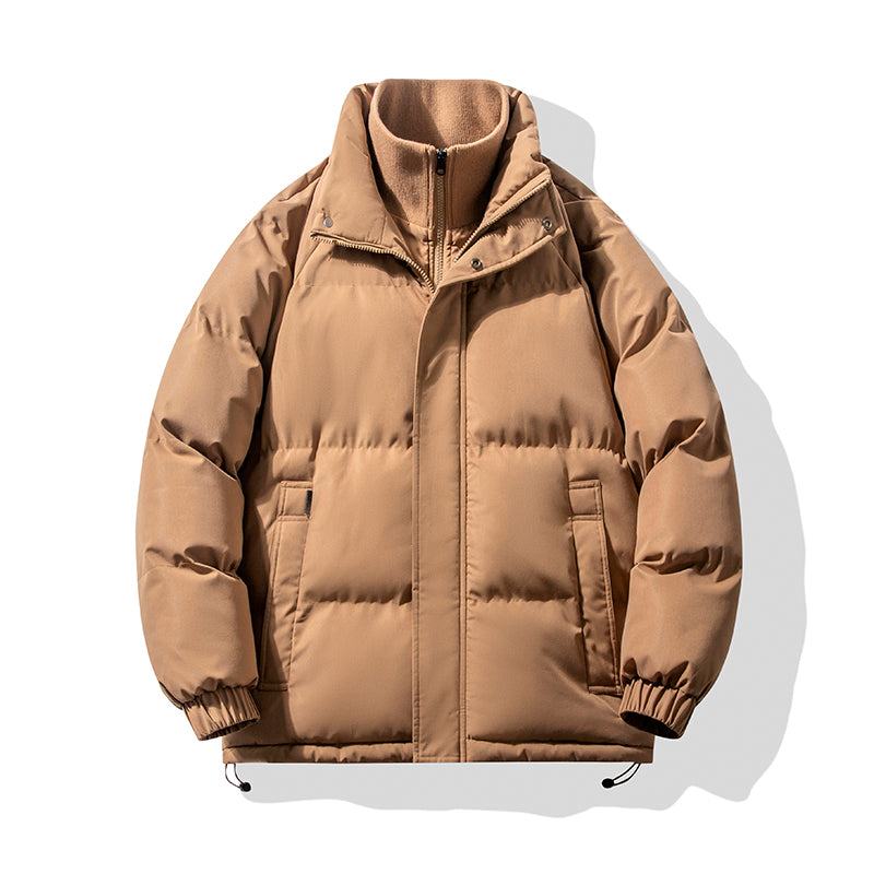 Klassische Polyester Isolierte Stehkragen-Pufferjacke