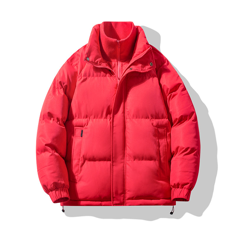 Klassische Polyester Isolierte Stehkragen-Pufferjacke