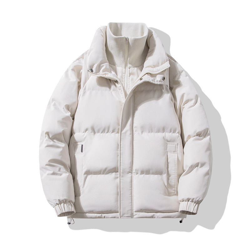 Klassische Polyester Isolierte Stehkragen-Pufferjacke