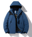 Zeitgenössische Polyester  Farbblock-Pufferjacke