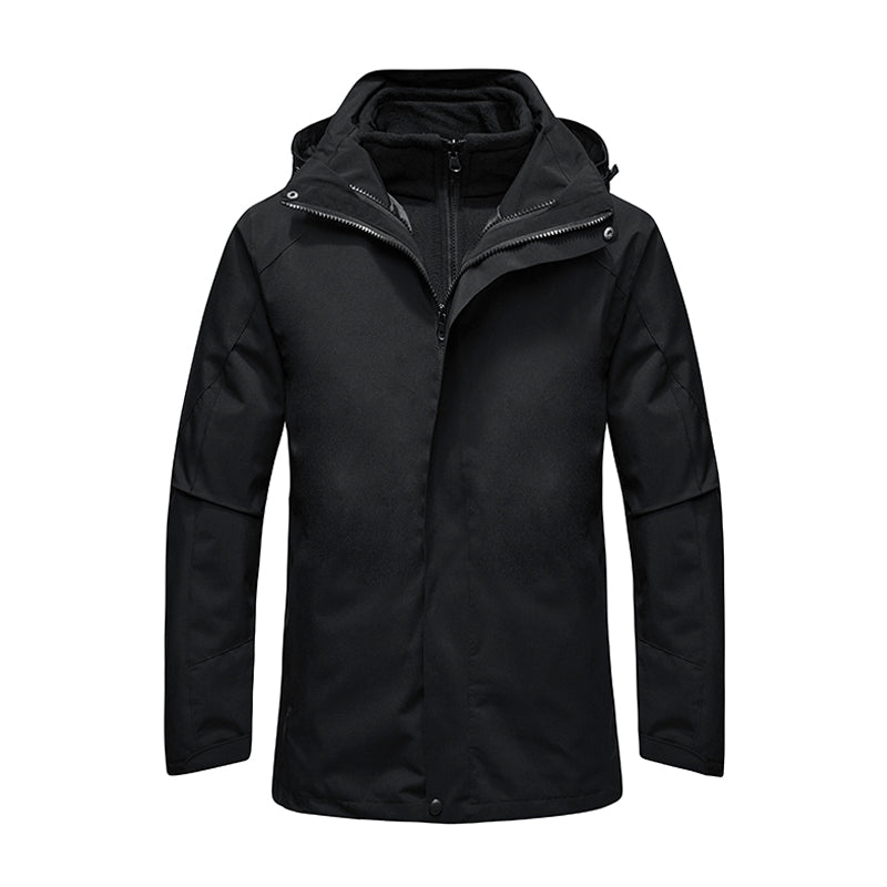 Gestraffte Polyester Reißverschluss Athletik Windjacke