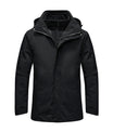 Gestraffte Polyester Reißverschluss Athletik Windjacke