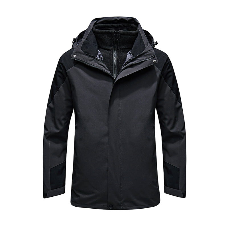 Gestraffte Polyester Reißverschluss Athletik Windjacke